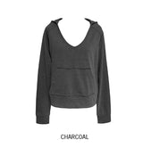Pigment Dekki Pocket V-Neck Hoodie