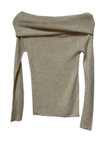 (SOFT-FIT/FALL EFFORTLESS CHIC) SOFT LONG SLIM BODY-SHAPING OFF-SHOULDER KNIT