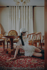 LUNA BELLBOY CAP cream