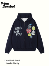 ラブキッチパッチフーディジップアップ