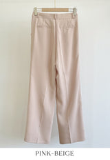 Flynn Summer Cool Pintuck Wide Slacks