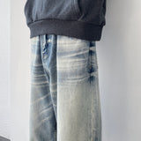 Dual-Wash Wide Denim
