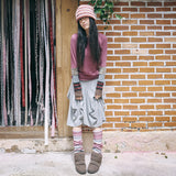 hippie leg warmer brown