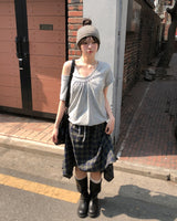Lincy Dot Vintage Short Sleeve