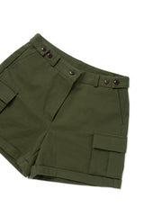 Roll-up cargo shorts_khaki