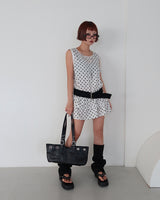 Dot Cancan Long Blouse & Mini Dress