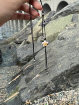 watercolor starfish string necklace