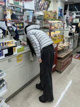 ビンテージウォッシュ加工トリプルラインワイドパンツ