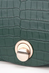 ISLE MINI CROC ショルダーレザーバッグ / Wani Green