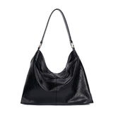 [Haesu Collaboration] Contour Shoulder Bag (Leather Black)