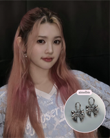 Adorable Ribbon Huggies Piercing - Silver