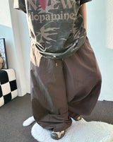 Down Circle Panel Nylon Balloon Pants 3color