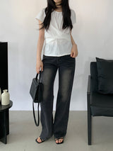 Amélie Shirred Wrap Blouse