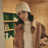 VARZAR Handle Logo Beanie / Ivory