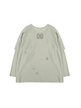 STARRY DOUBLE SLEEVE T (GREEN TEA)