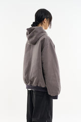 Bluff incision bio hooded zip-up jumper