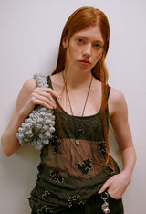 Bubble Knit Bag (Silver)
