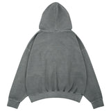 VINTAGE PIGMENT WASHING HOODED T-SHIRT GRAY