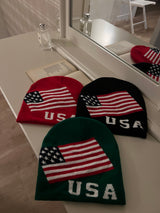 USA フラッグフリーダムベーシックビーニー (3 colors)