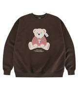 ブークレ テディ ニット スウェットシャツ [BROWN]