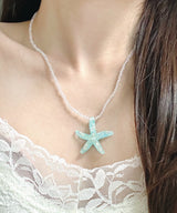 Starfish Pearl Beads Necklace