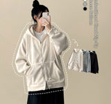 Ronff Embroidery Fleece To Way Hooded Zip-Up