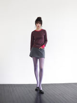 LOVE U LONG SLEEVE T (GREY & PINK)