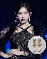 [IVE Leeseo Piercing] Golden Shadow and Ribbon Piercing