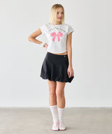 BALLOON MINI SKIRT BLACK
