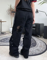 Fed Damage Layered Cotton Pants
