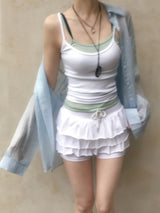 Coco Frill Layered Skirt Pants