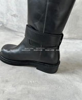 バックル4 cm ミドルブーツ