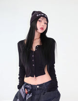[UNISEX] シルバーカーゴバックバンドデニムワイドパンツ