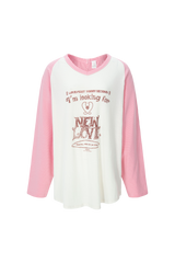 NEW LOVE Tシャツ レッドストライプ