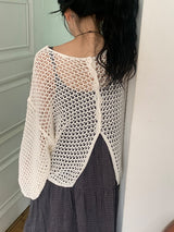 Rando Two-Way Net Loose Fit Summer Cardigan