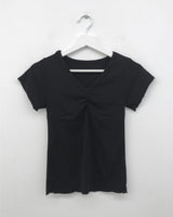 Serine shirring t-shirt (4color)
