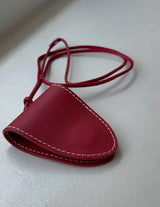 [Real Leather] Stitch Clip Sunglasses Holder