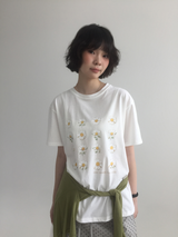 YWD フラワーTシャツ (3color)