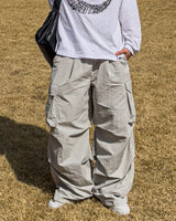 Bake Wide Cargo Pocket Nylon Pants