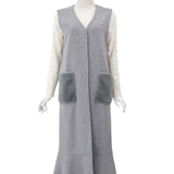 Mermaid long gilet (fur)