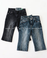 Capri Half-Length Slim Fit Denim Pants