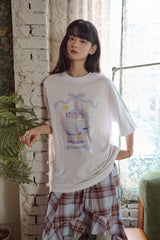 26SS★ DTPリボンクジラ半袖Tシャツ