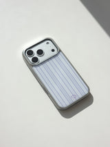 [MADE] Stripe Epoxy Silver Bumper Case [iPhone/Galaxy]