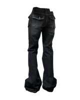 Low-rise washing bootscut PT  [2color]