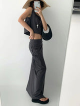 Tie Up Maxi Skirt -2 colours