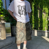 グラフィックブラッシュレタリング半袖Tシャツ