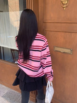 キャンディーパレードカラーストライプニット