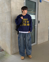 レタリングゼアニット (NAVY)
