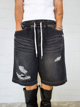 VENTIQUE Damages Bermuda denim PT 2color