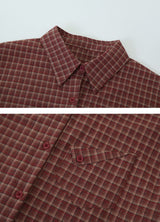 #Classic Unique Pocket Check Overfit Shirt (3color)